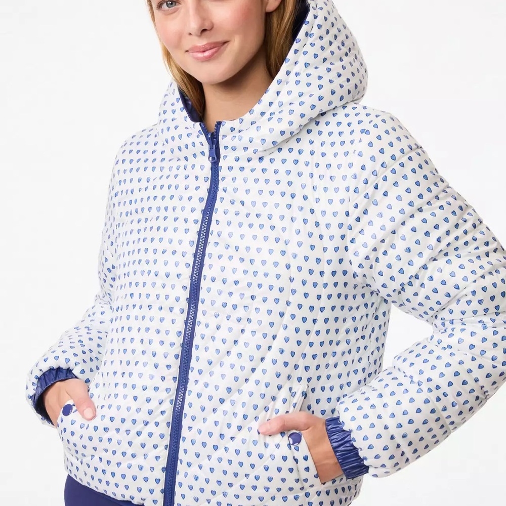 ISO ‼️‼️ Roller Rabbit Hearts Reversible Puffer Jacket